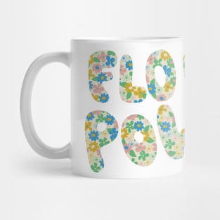 flower power retro pattern Mug